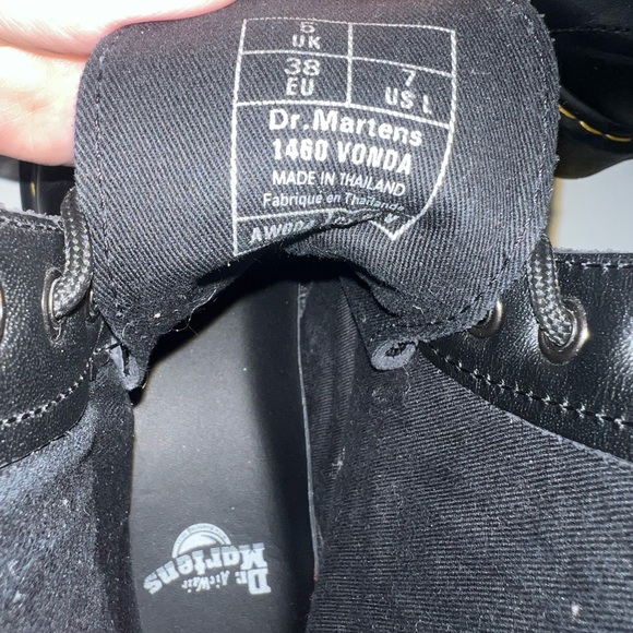 Dr. Martens Black Boots with Red Floral Embroidery - Picture 3 of 9